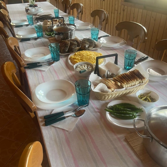 Masă la Pensiunea Pagaya