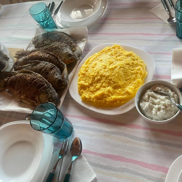 Masă la Pensiunea Pagaya